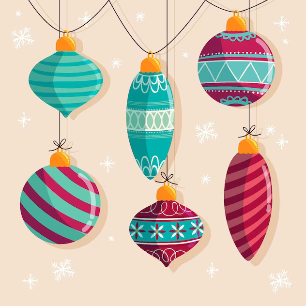Retro Christmas Ornaments