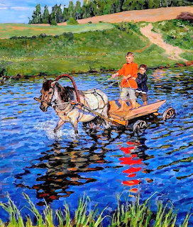 Crossing the River by Bogdanov-Belsky