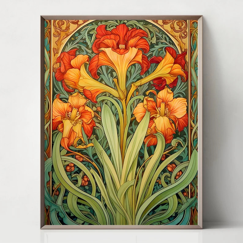 Art Nouveau Floral