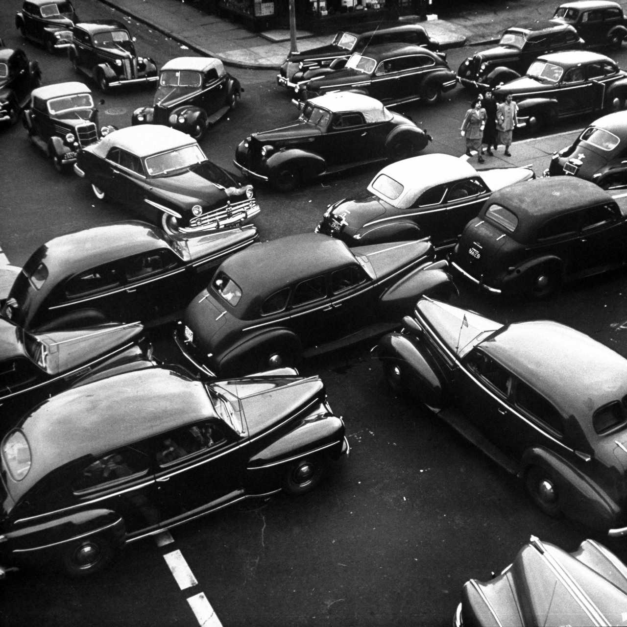 NY City Traffic Jam, 1949