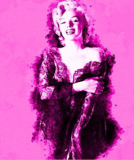 Marilyn Monroe Pink Portrait