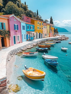 Colorful Italian Coastal Village