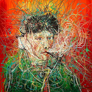 Abstract Portrait with Expressive Lines