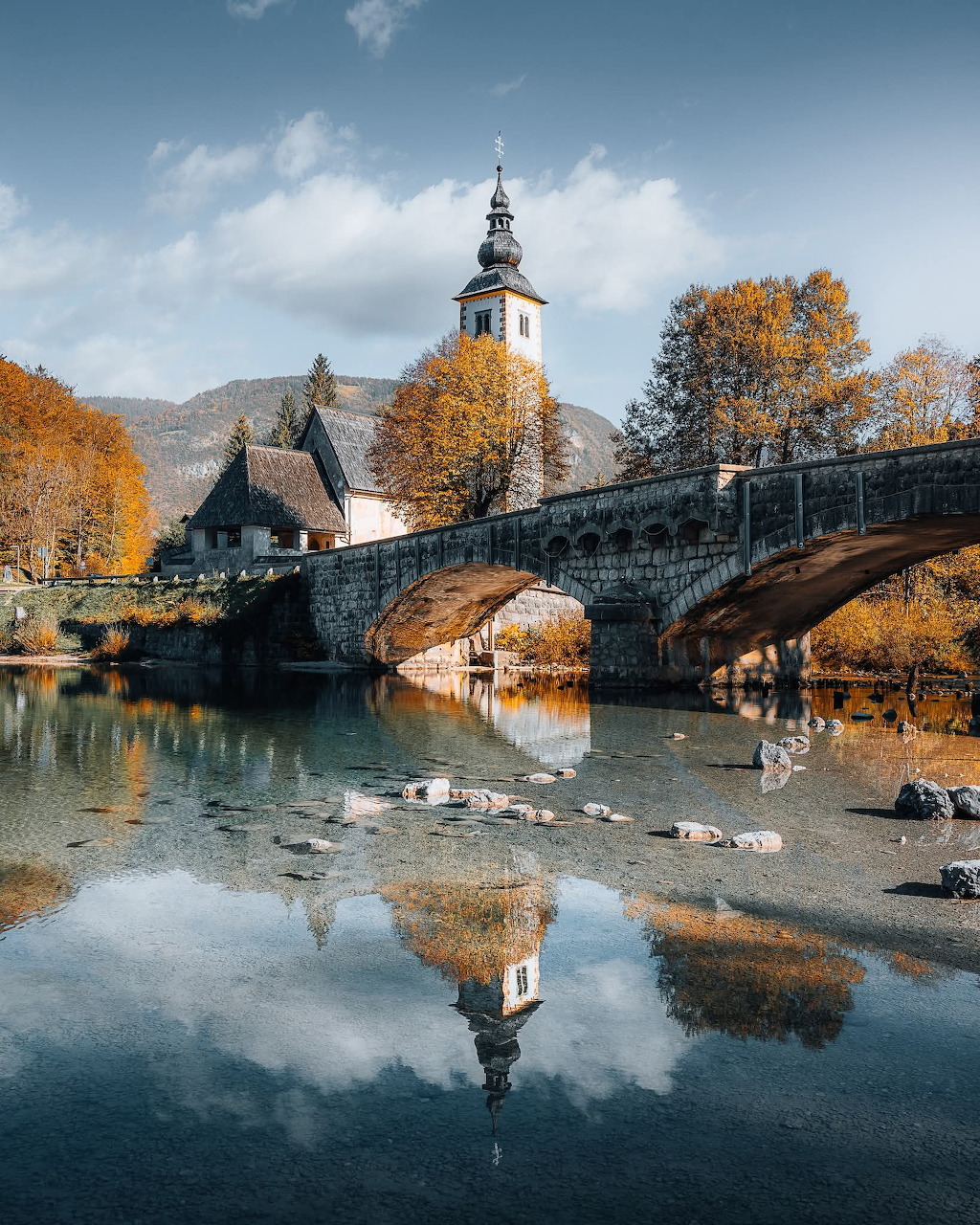 Lake Bohinj Church Bridge