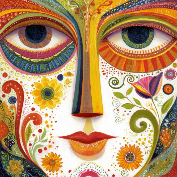Whimsical Face Art