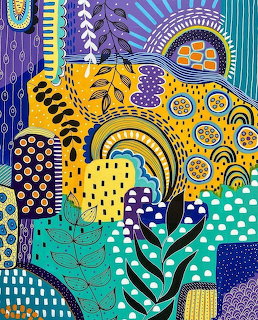 Abstract Pattern Collage