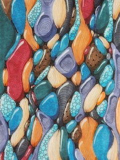 Colorful Abstract Zentangle Stones