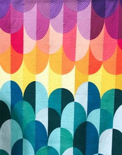 Colorful Scallop Quilt