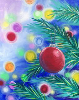 Christmas Ornament Bokeh Lights