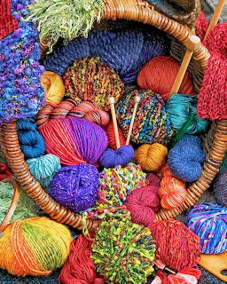 Colorful Yarn Basket