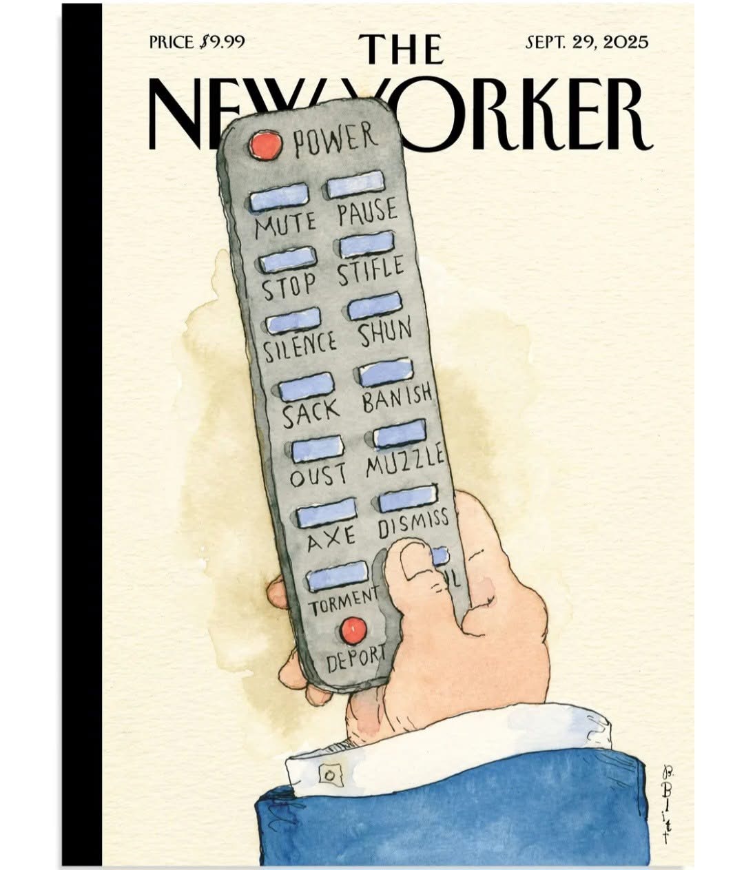 New Yorker Remote Control Cover