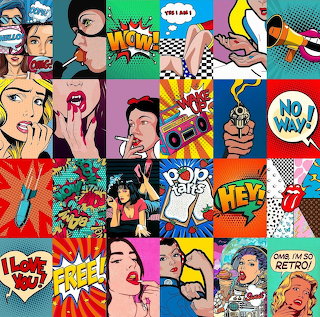 Pop Art Comic Collage