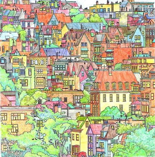 Colorful Town Houses