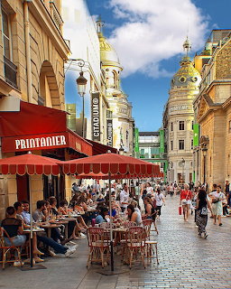 Paris Café Street Scene