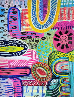 Colorful Abstract Pattern Collage