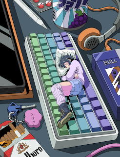 Anime Girl Gaming Setup