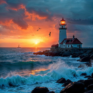 Lighthouse Sunset