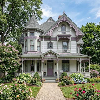 Victorian Mansion with Garden