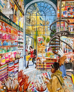 Colorful Art Supply Shop