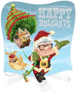 Happy Holidays Christmas Cartoon