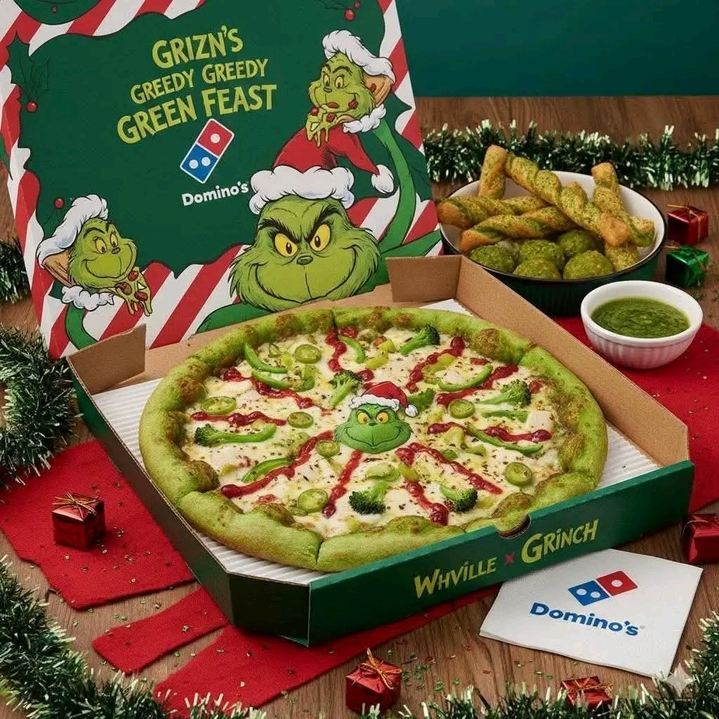 Grinch Domino's Pizza