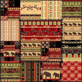 Elephant Patchwork Pattern