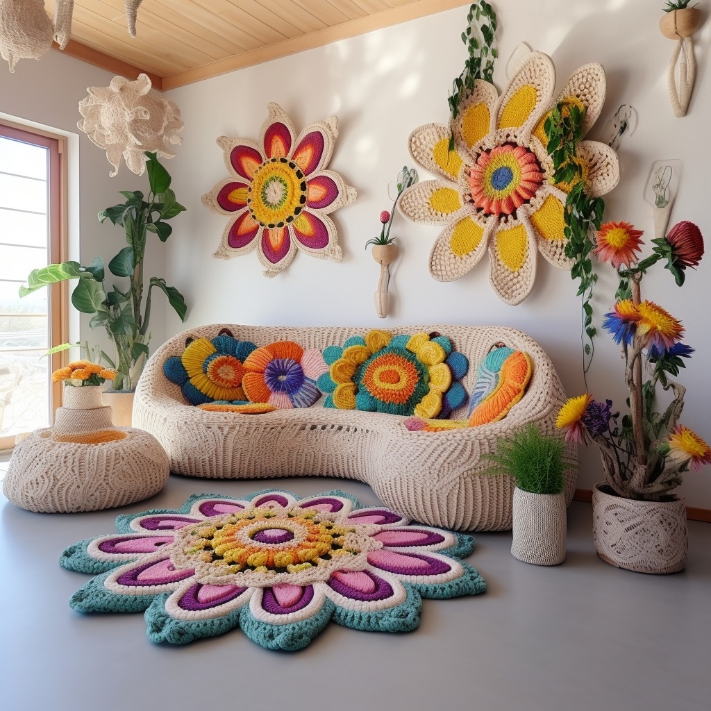 Crochet Flower Interior