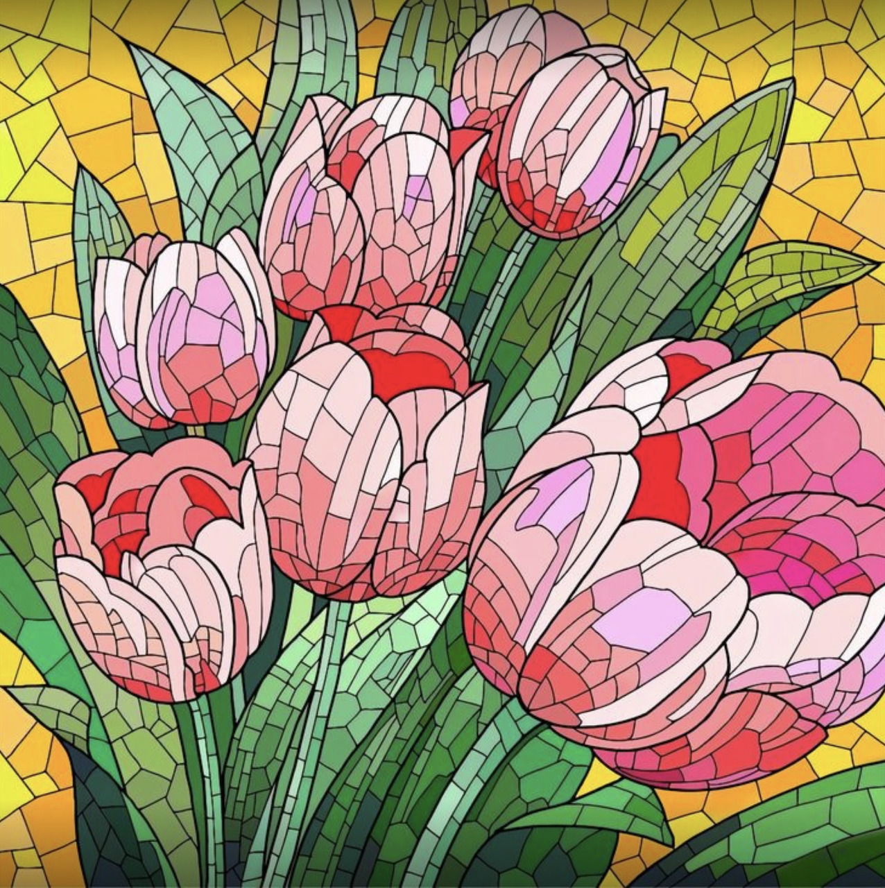 Tulip Stained Glass