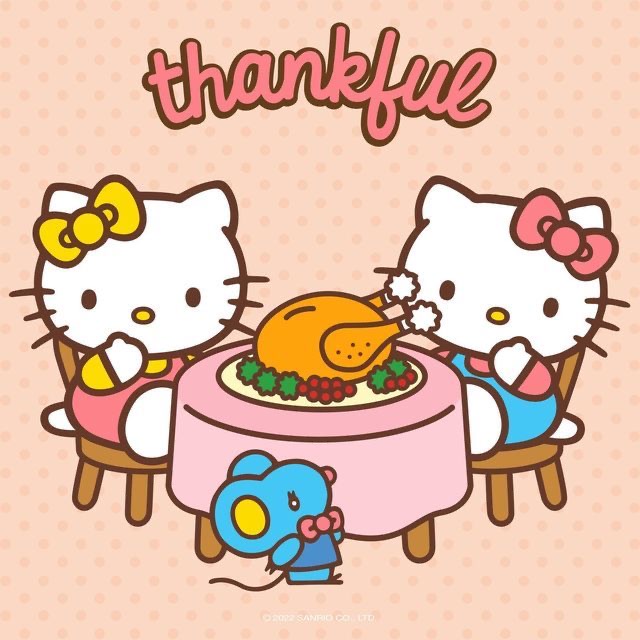 Hello Kitty Thanksgiving Dinner