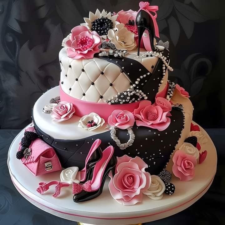 Fashion Theme Fondant Cake