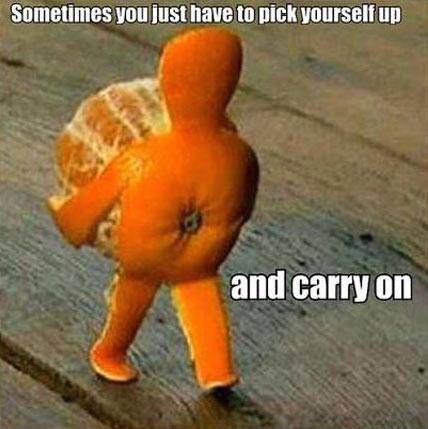 Orange Pick Yourself Up