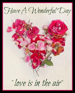 Heart shape composed of pink and red rose petals and flowers on white background with romantic text