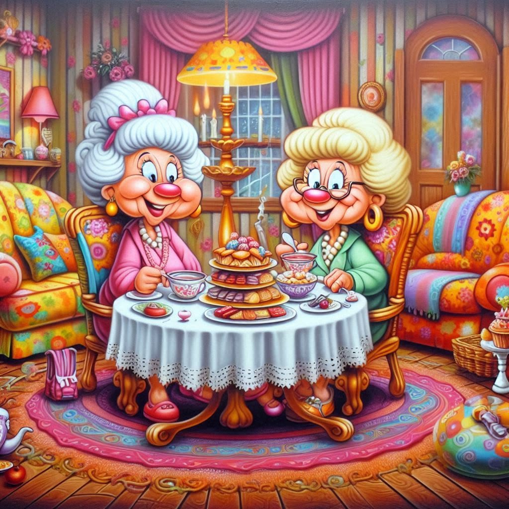 Seniors Having Coffee