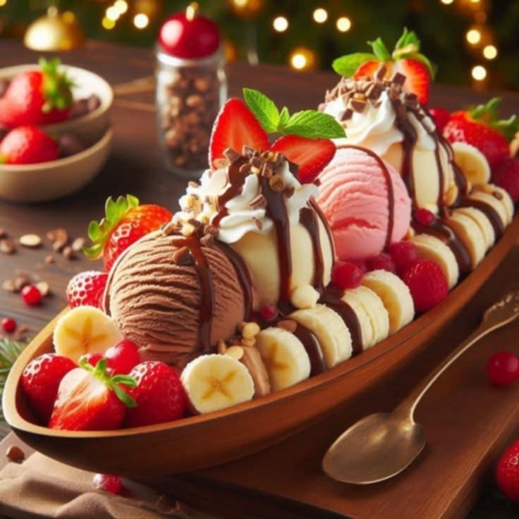Assortment of colorful sweet desserts and pastries arranged together