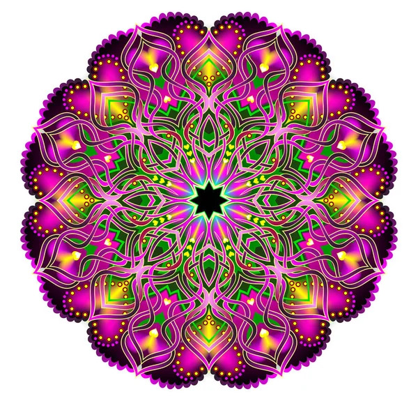 Purple Mandala Ornament