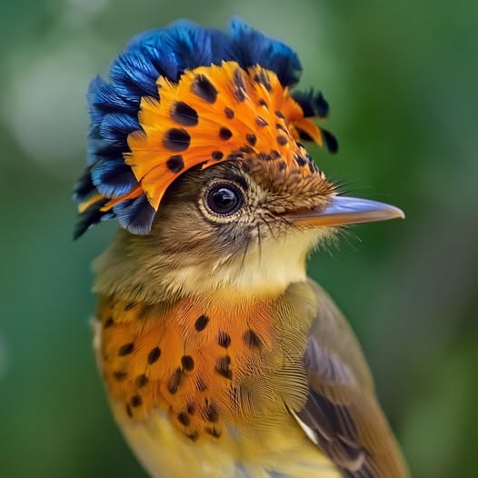 Royal Flycatcher with Crest Display