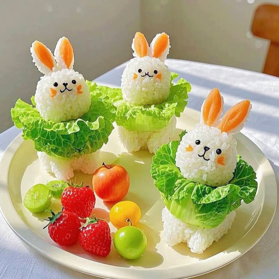 Bunny Rice Ball Desserts