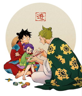 Luffy, Zoro and Tama