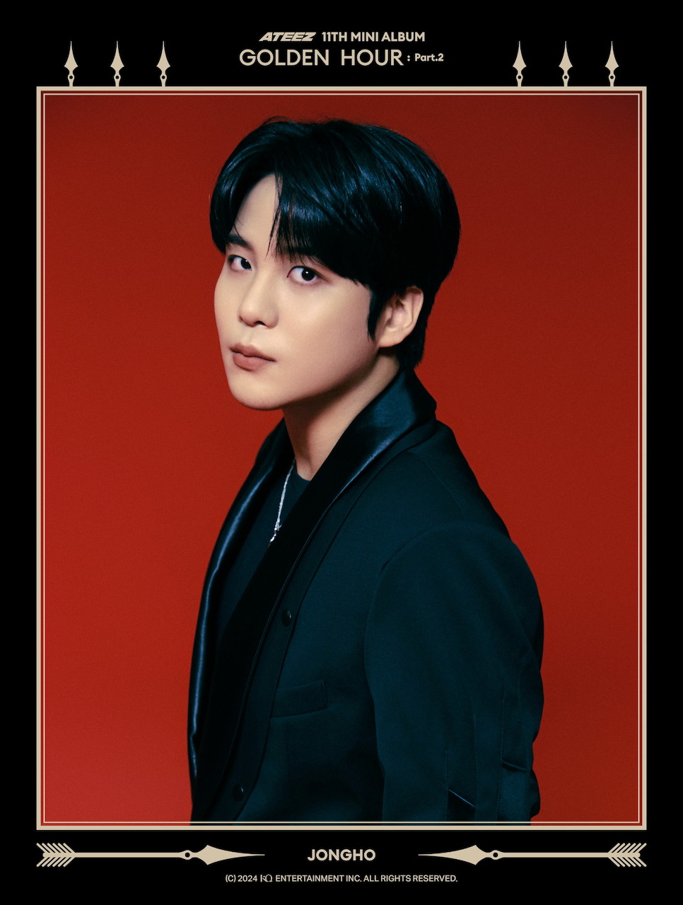 Jongho from ATEEZ in a K-pop concept portrait