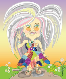 Hippie Woman Patchwork Dress