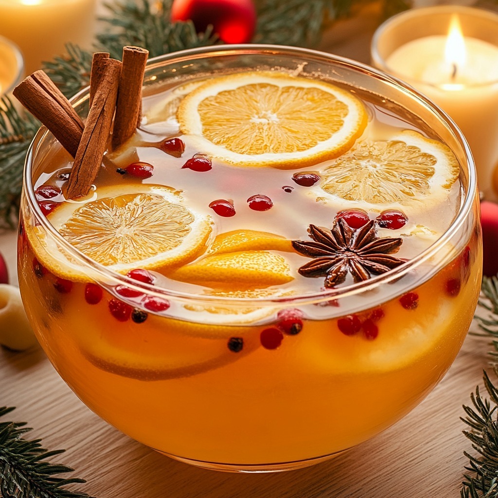 Spiced Orange Punch Bowl