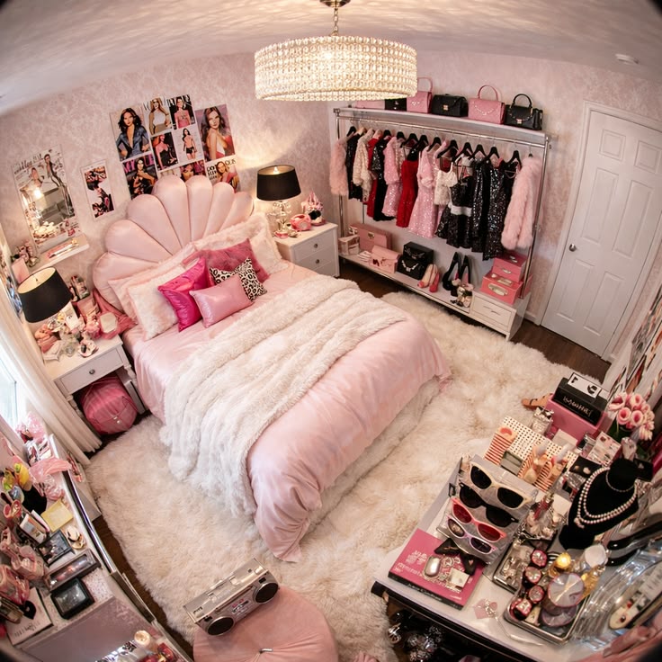 Pink Glam Bedroom