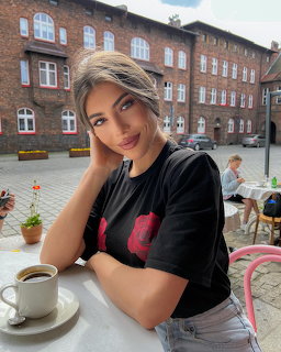 Woman at Outdoor Cafe