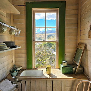Rustic Kitchen Window View