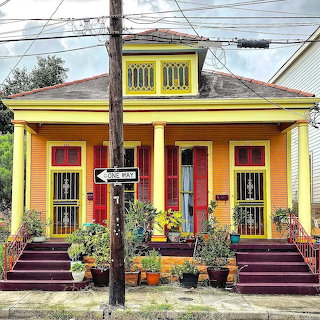 House with Purple Steps