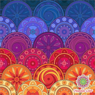 Colorful Mandala Gears Pattern