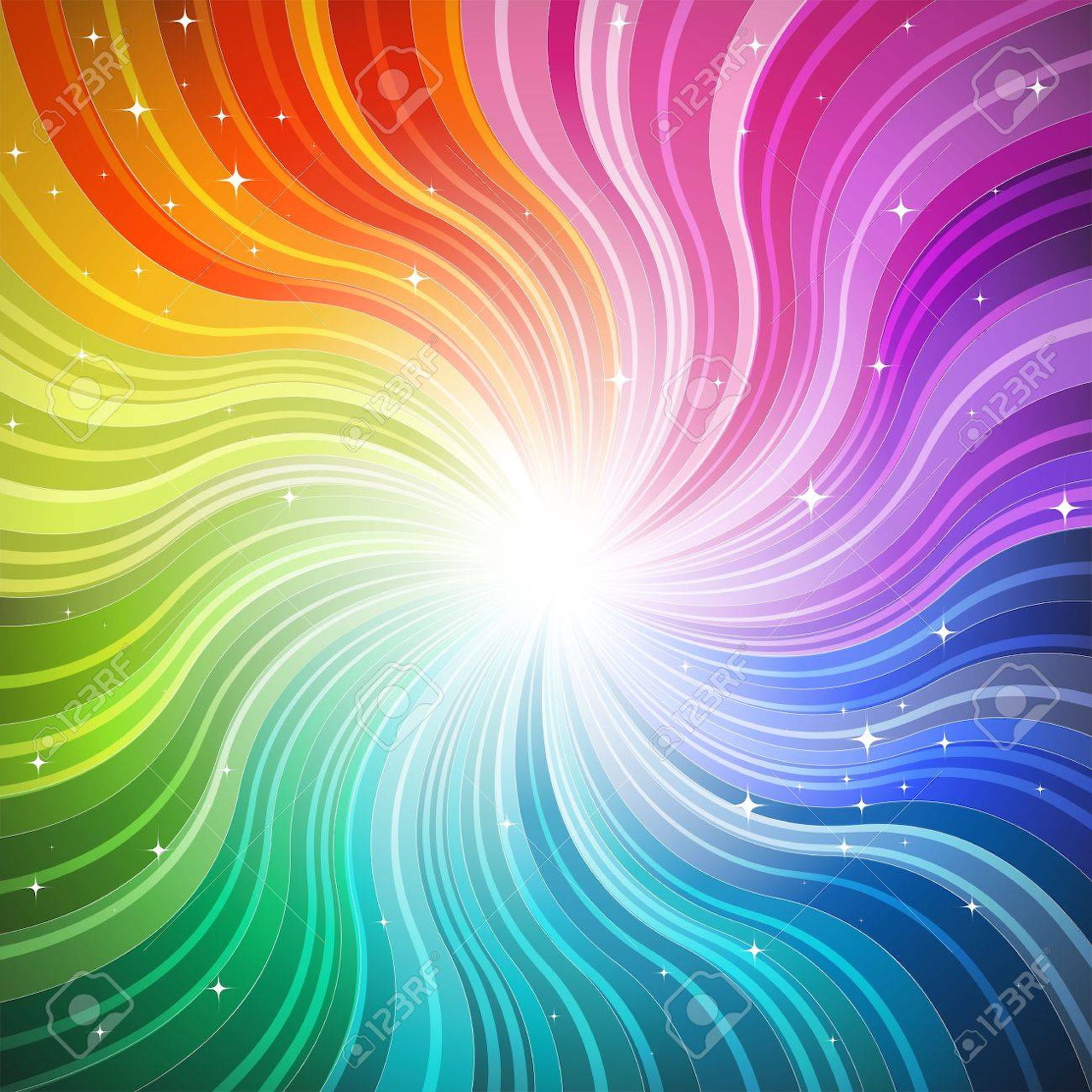 Rainbow Spiral Vortex