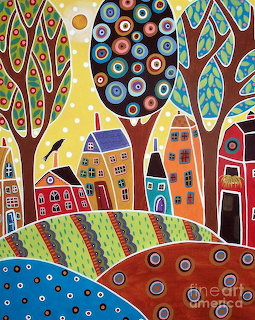 Colorful Folk Art Village