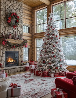 Christmas Living Room Interior