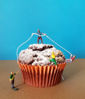 Miniature Cupcake Scene